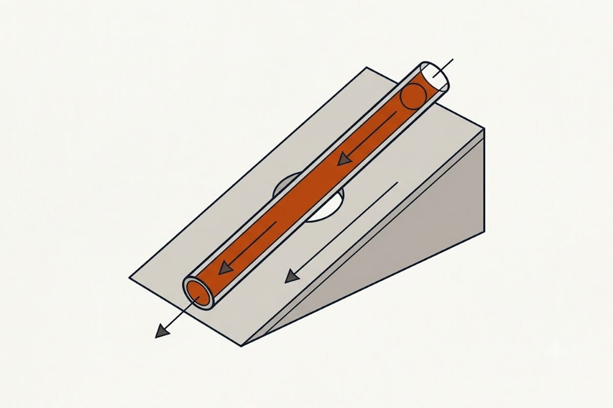 A vent terminating above a roof
